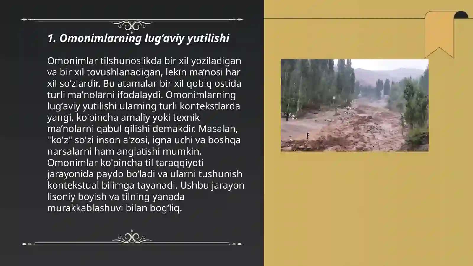 Omonim va omoformalar.Omonimlarning yuzaga kelish sabablari 3