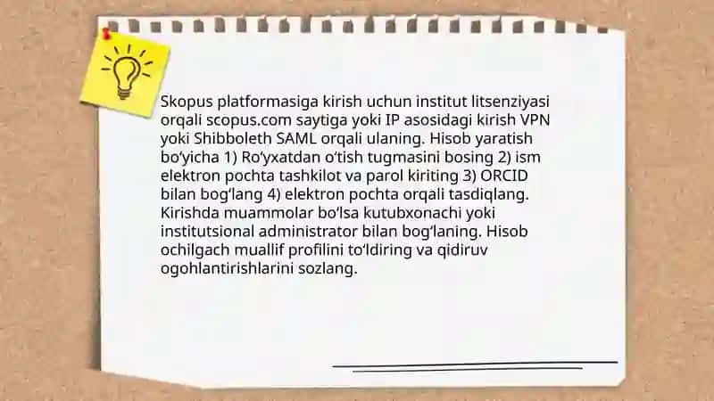 Skopus Bazasi bilan ishlash 3