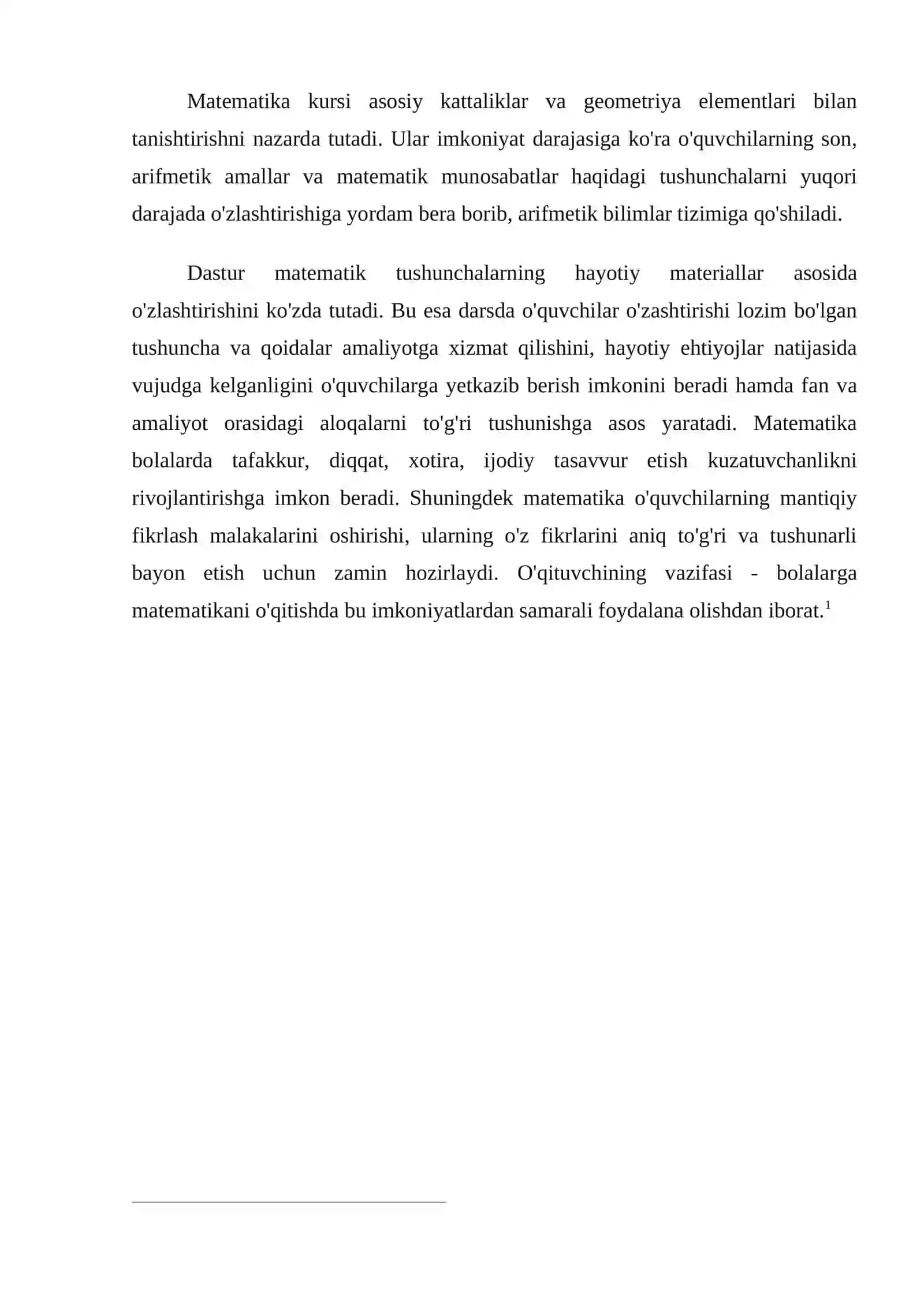 BOSHLANG`ICH SINFLAR MATEMATIKASIDA OG`ZAKI VA YOZMA HISOBLASHLAR ORASIDAGI BOG`LIKLAR 3