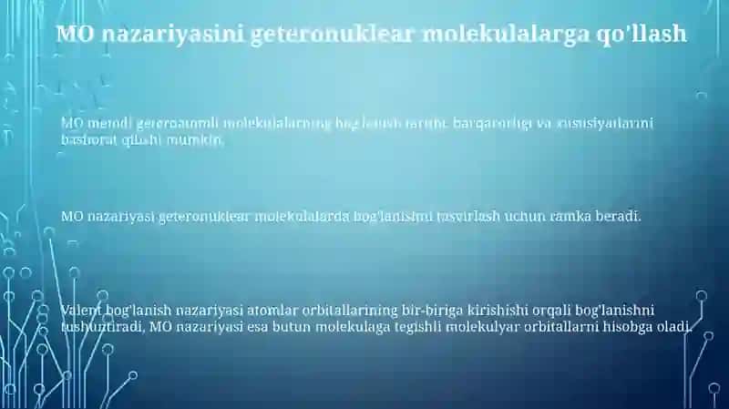 Valent bog'lar nazariyasi 3