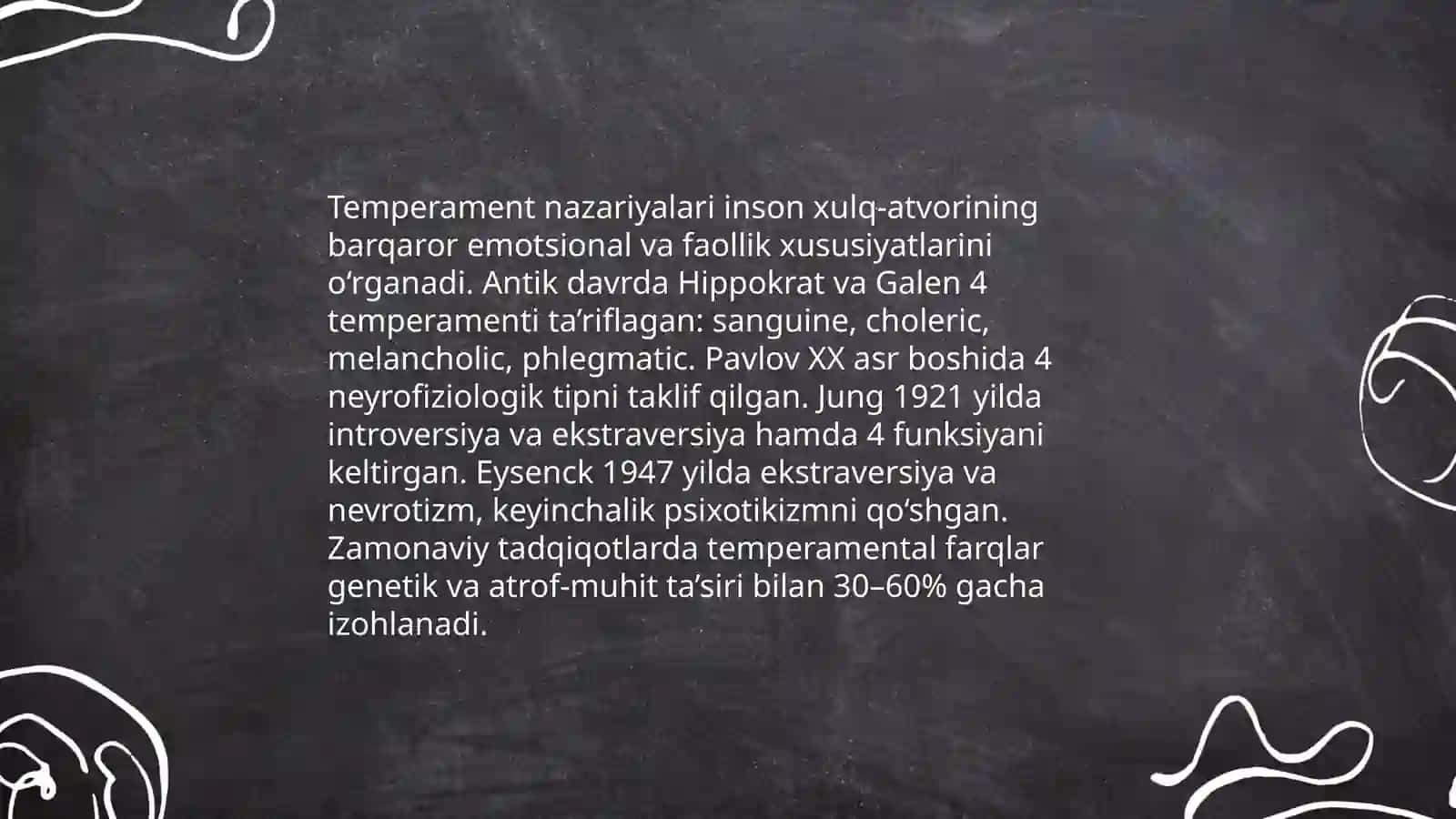Temperament nazariyalari 3