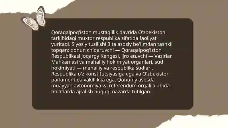Qoraqalpog'iston Mustaqillik Davri 3