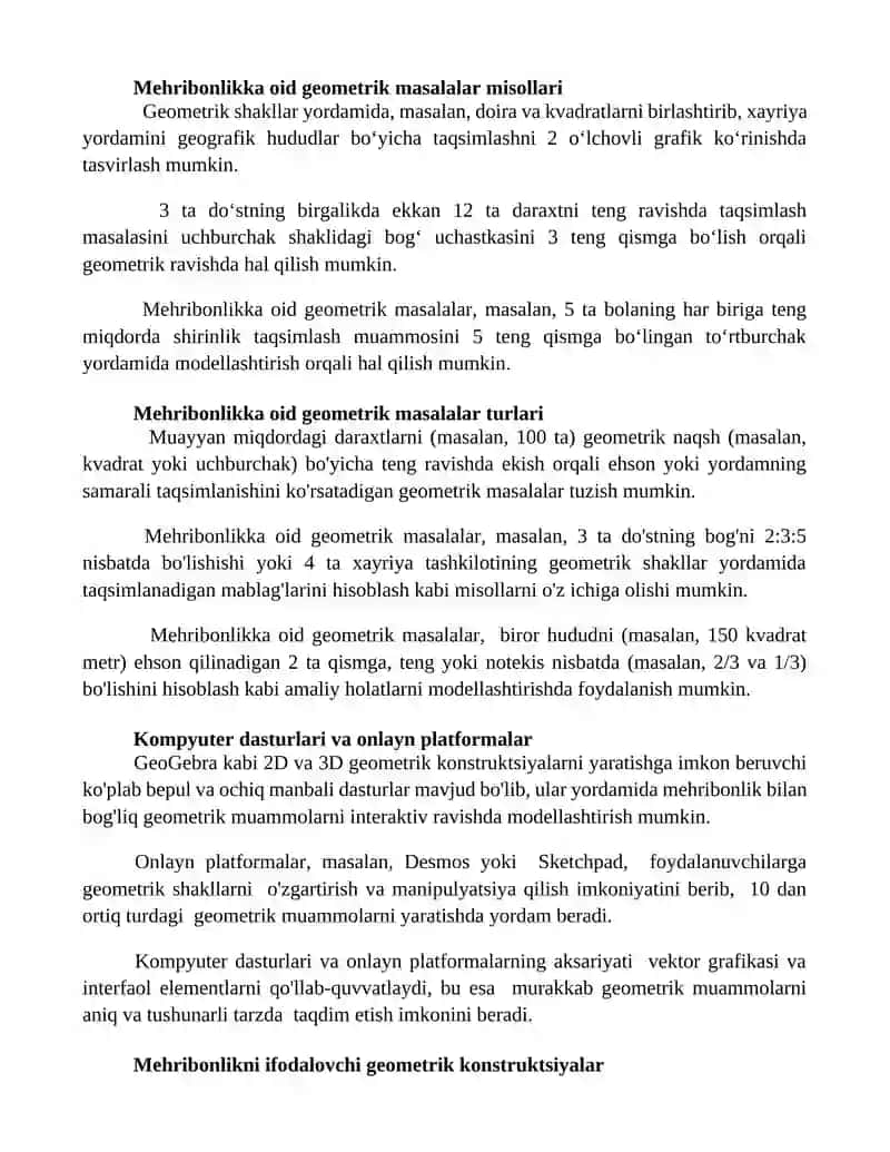 Yasashga doir geometrik topshiriqlar 3