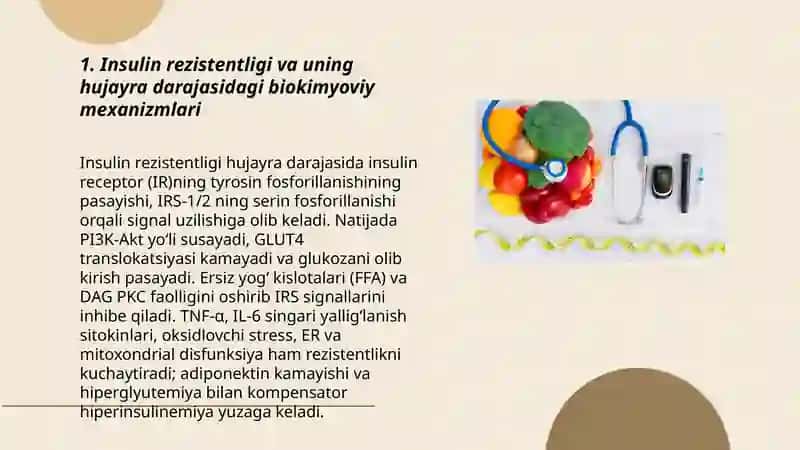 Metabolik sindrom kelib chiqishini biokimyoviy asoslari va asoratlari 3