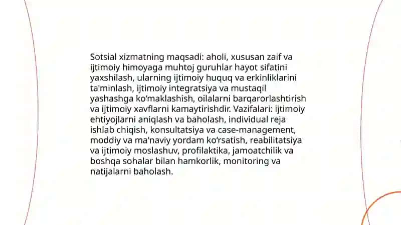 Sotsial tashkilot (xizmat) faoliyati 3