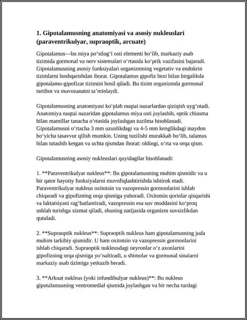 ORGANIZMNING GIPOTALAMO-GIPOFIZAR BOSHGARILUVI 3