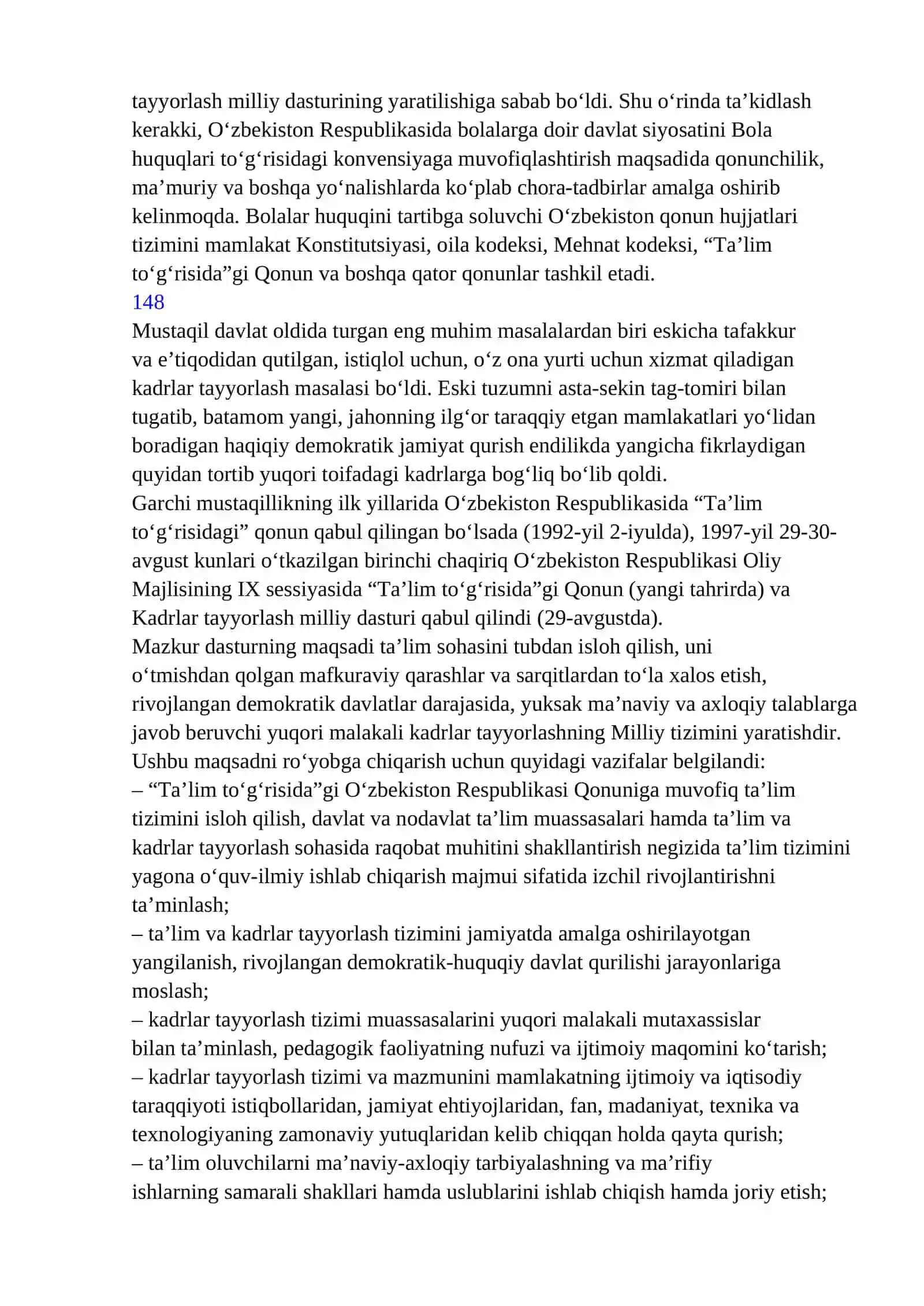 O‘ZBEKISTON RESPUBLIKASIDA TAʼLIM SOHASIDA 3