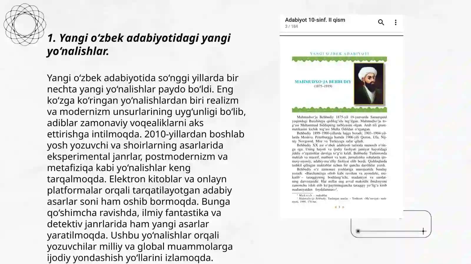 Yangi o‘zbek adabiyoti tarixi 3