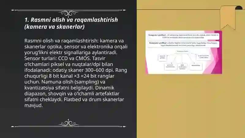 Kompyuter grafikasiTasvirlarga ishlov berish 3
