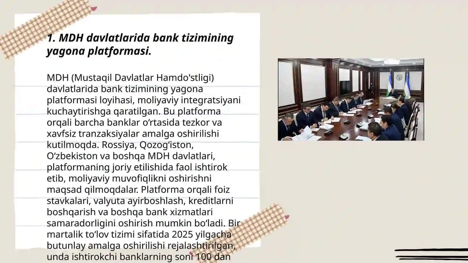 MDH doirasida bank tizimining integratsiyalashuvi istiqbollari 3