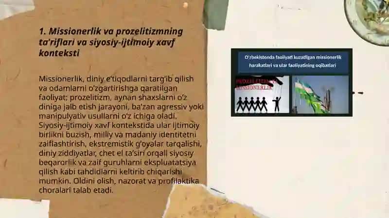 Missionerlik va prozelitizmning siyosiy ijtimoiy xavfi 3