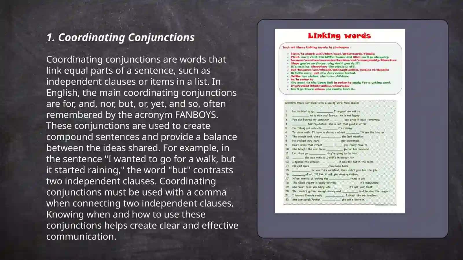 Linking words 3