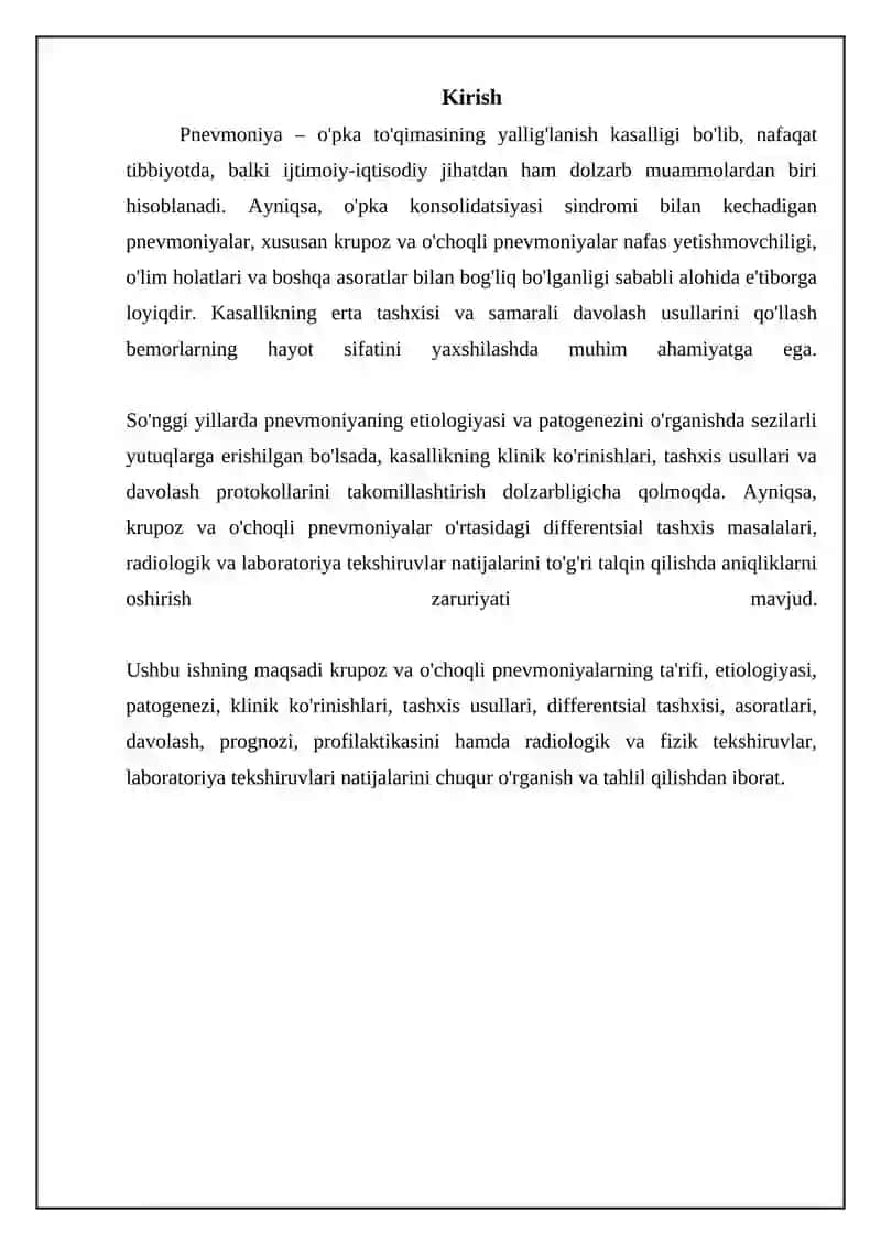 Pnevmoniya – o'pka to'qimasining yallig'lanish kasalligi 3