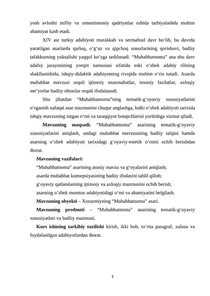 “Muhabbatnomaning tematik-gʻoyaviy xususiyati” 3