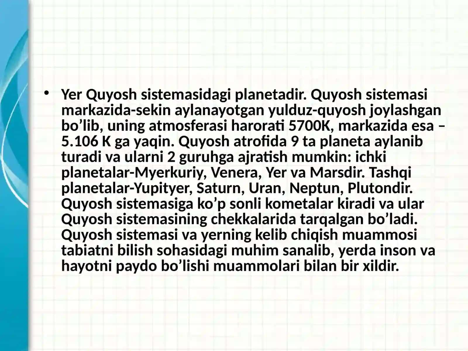 Yerning o‘lchamlarini aniqlash 3