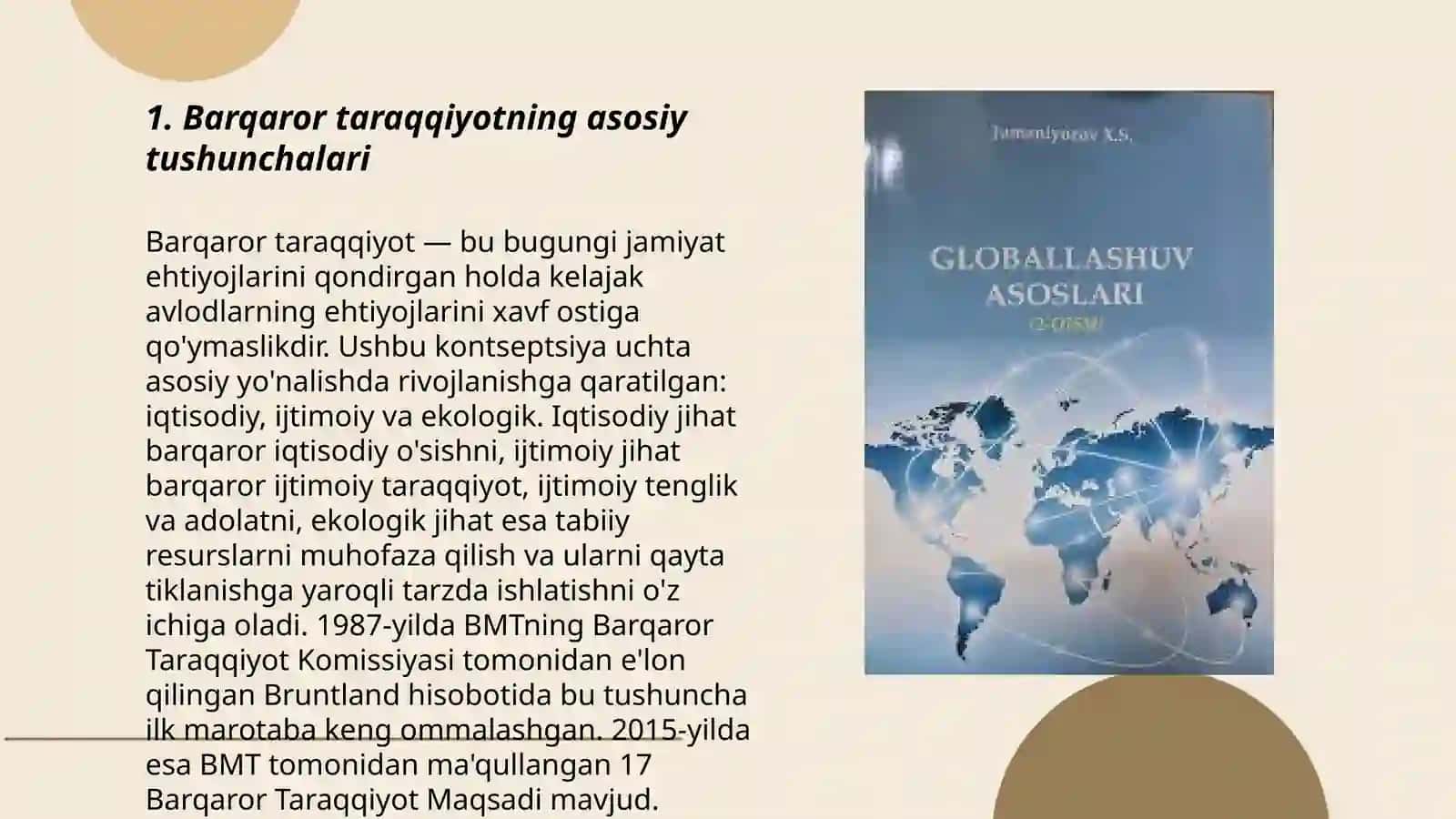 Barqaror taraqqiyotning asosiy tushunchalari 3