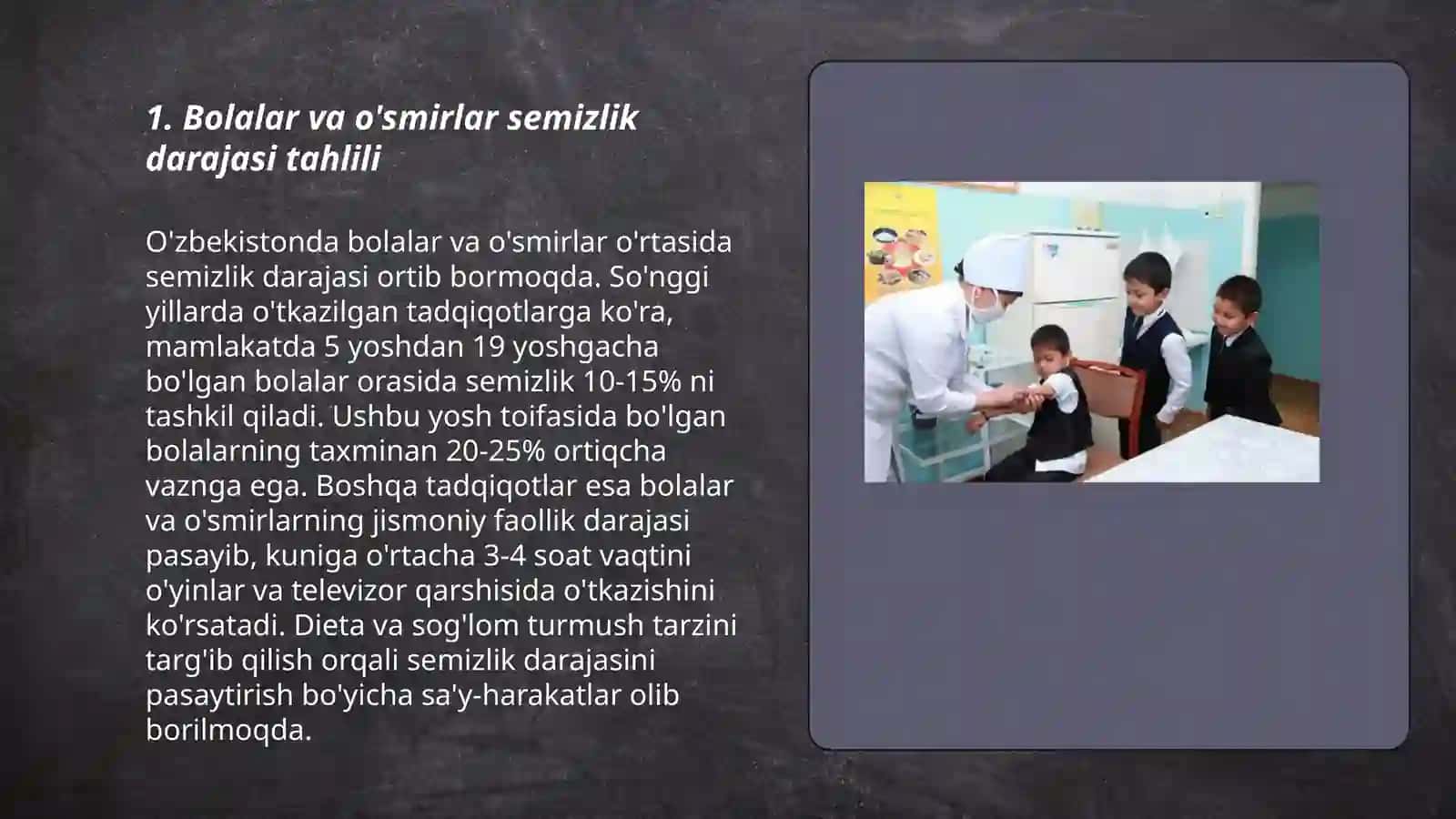 Bolalar va o'smirlar salomatlik holatini xarakterlovchi ko'rsatkichlarni o'rganish usullari 3