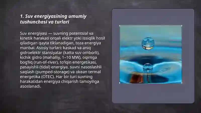 Suv energiyasi 3