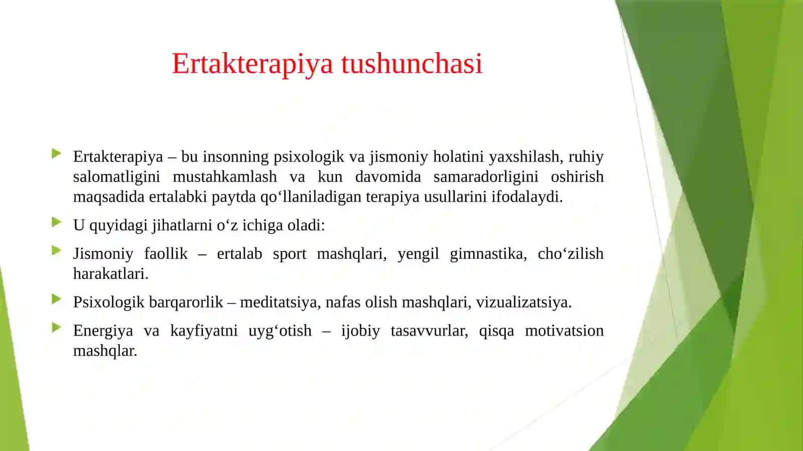 Treningda ertakterapiyani qo‘llash 3