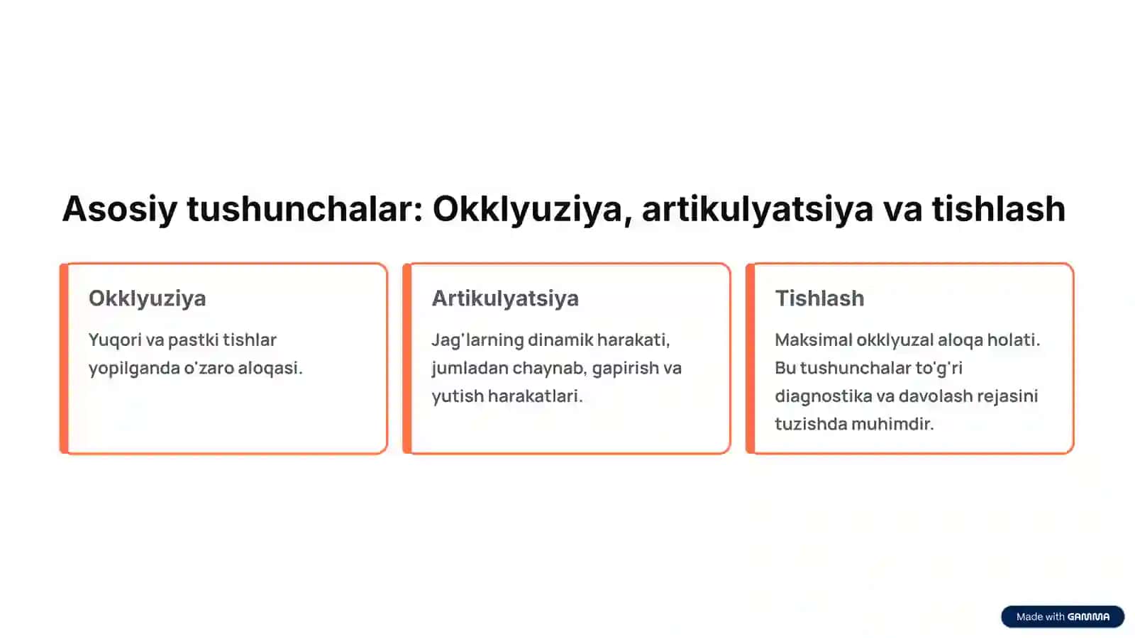 Pastki jag' harakatlarini qaytaruvchi apparatlar: Artikulyatorlar va Yuz yoyi 3