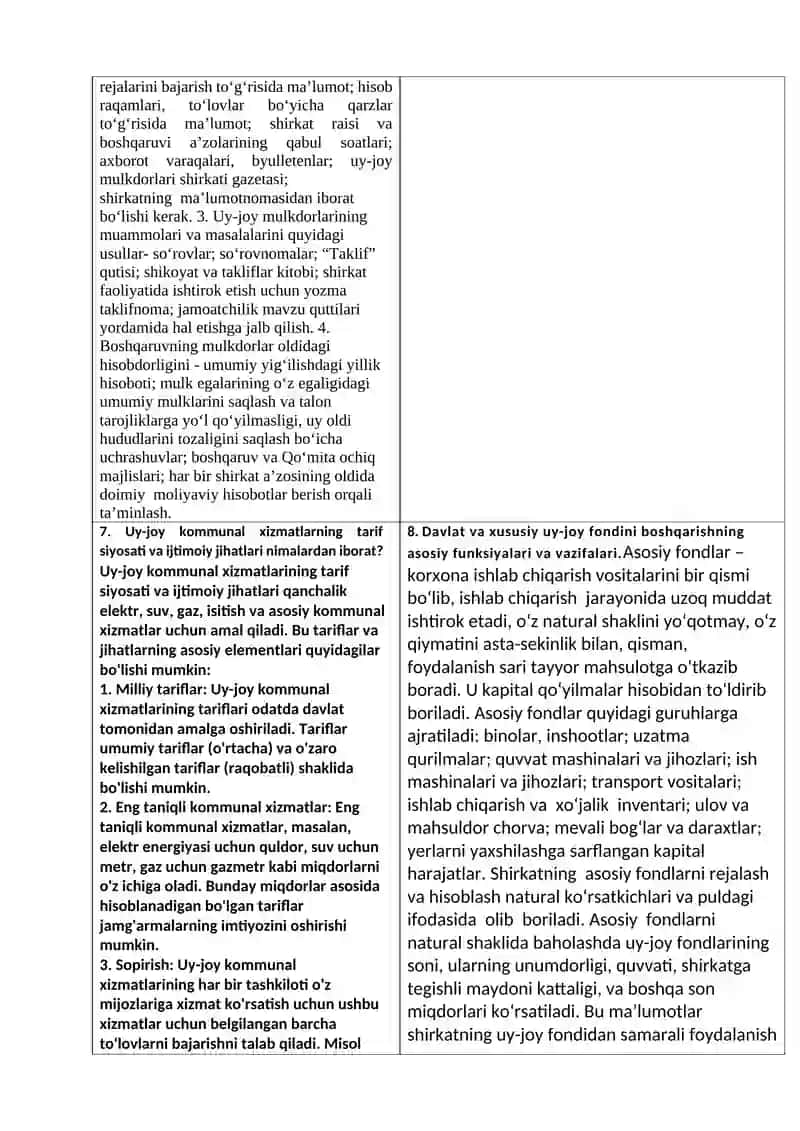 Kommunal Infrastruktur va Uy-Joy Kommunal Xo’jaligini Boshqarish Fanining Maqsadi 3