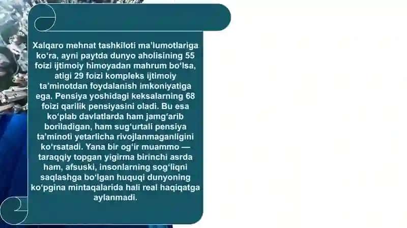 O'zbekistonda ijtimoiy sohada amalga oshirilayotgan òzgarishlar mazmun va mohiyati 3