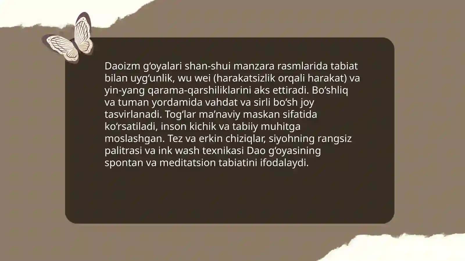 Dao va konfutsiychilik g‘oyalarining Xitoy san'atida aks etishi 3
