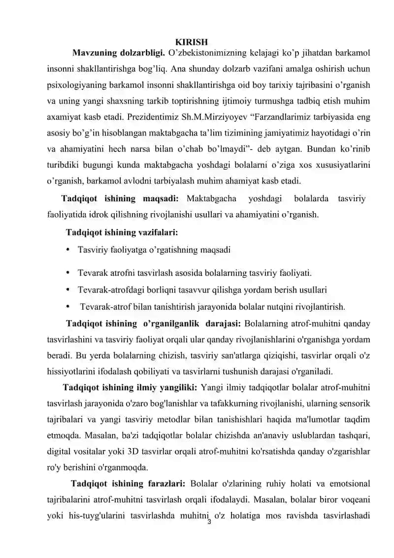 TEVARAK ATROFNI TASVIRLASH ASOSIDA BOLALARNING TASVIRIY FAOLIYATI 3