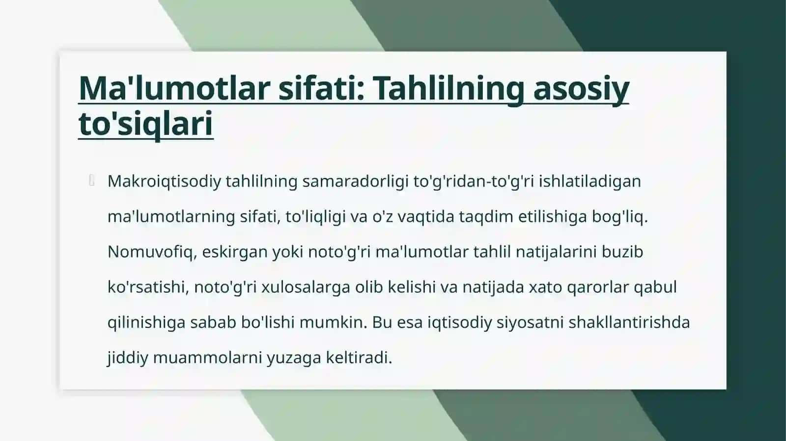 Makroiqtisodiy tahlilni amalga oshirishdagi muammolar 3