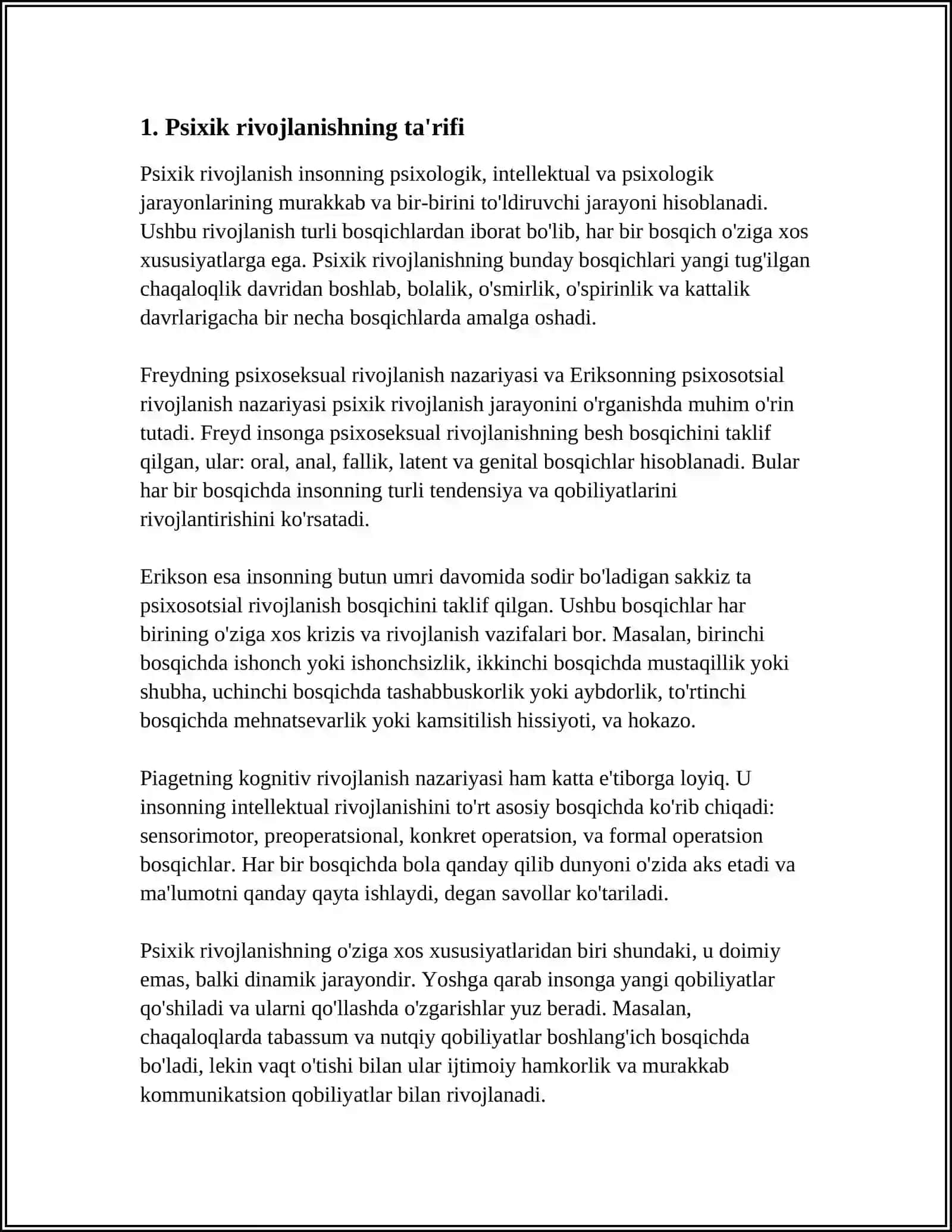 Psixik rivojlanishning asosiy qonuniyatları 3