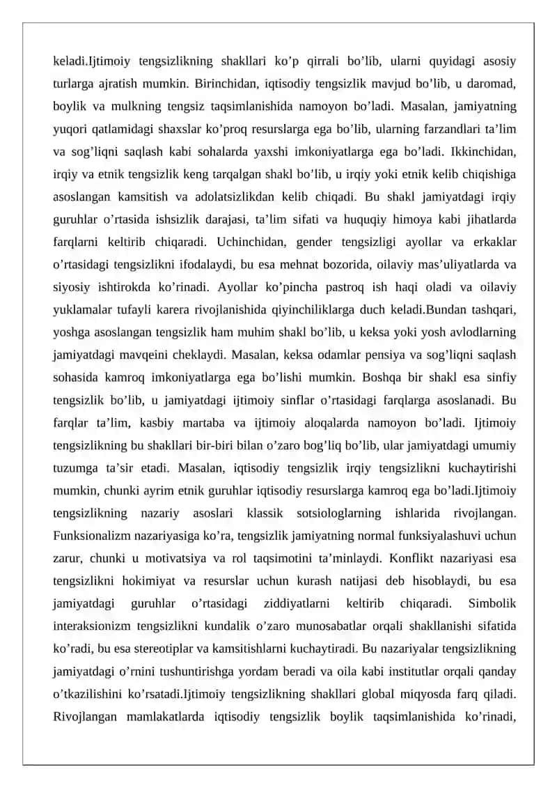 Oiladagi ijtimoiy tengsizlik va uning gender jihatlari 3