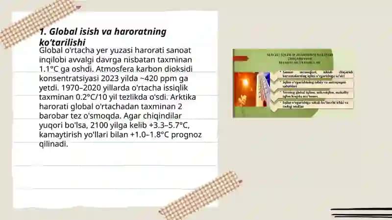 Iqlim oʻzgarishi muammolari 3