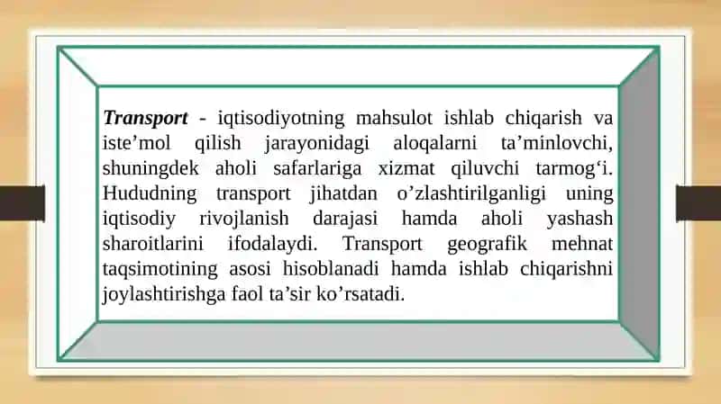 Transport va iqtisodiy aloqalar xaritalari 3