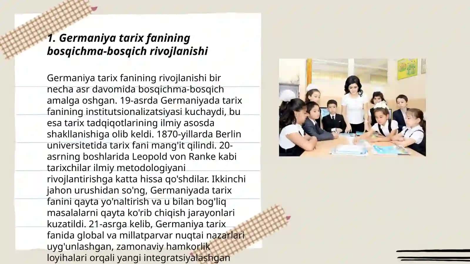 Germaniya Fransiya Angliya Rossiya mamlakatlaridagi tarix fani, uni òziga xos xususiyatlari 3