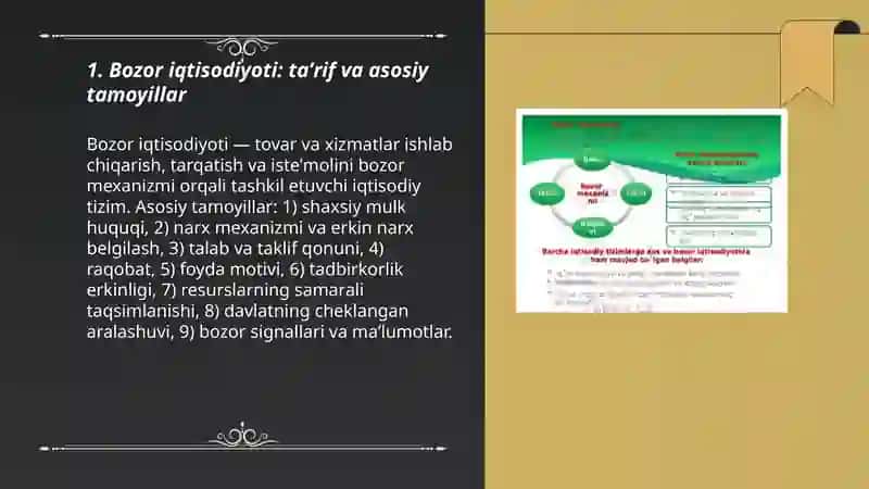 Bozor iqtisodiyotining mazmuni va amal qilishi 3