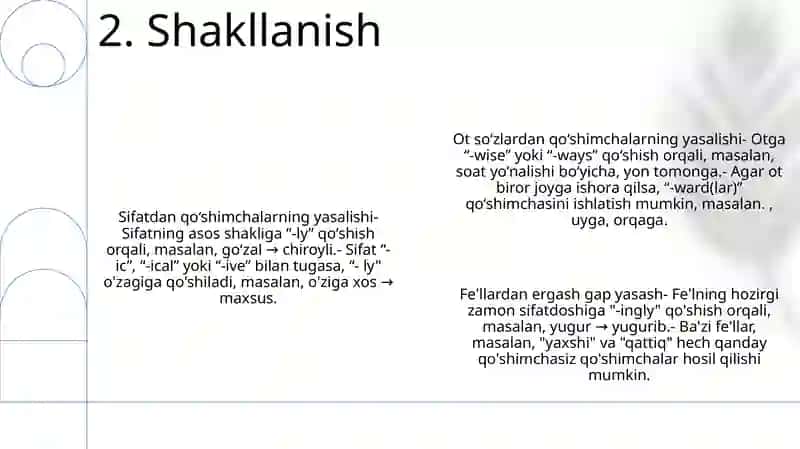 Qo'shimchalar 3
