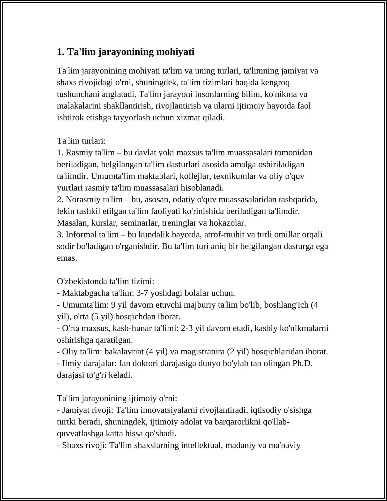 TA’LIM JARAYONINING QONUNIYATLARI VA TAMOYILLARI 3