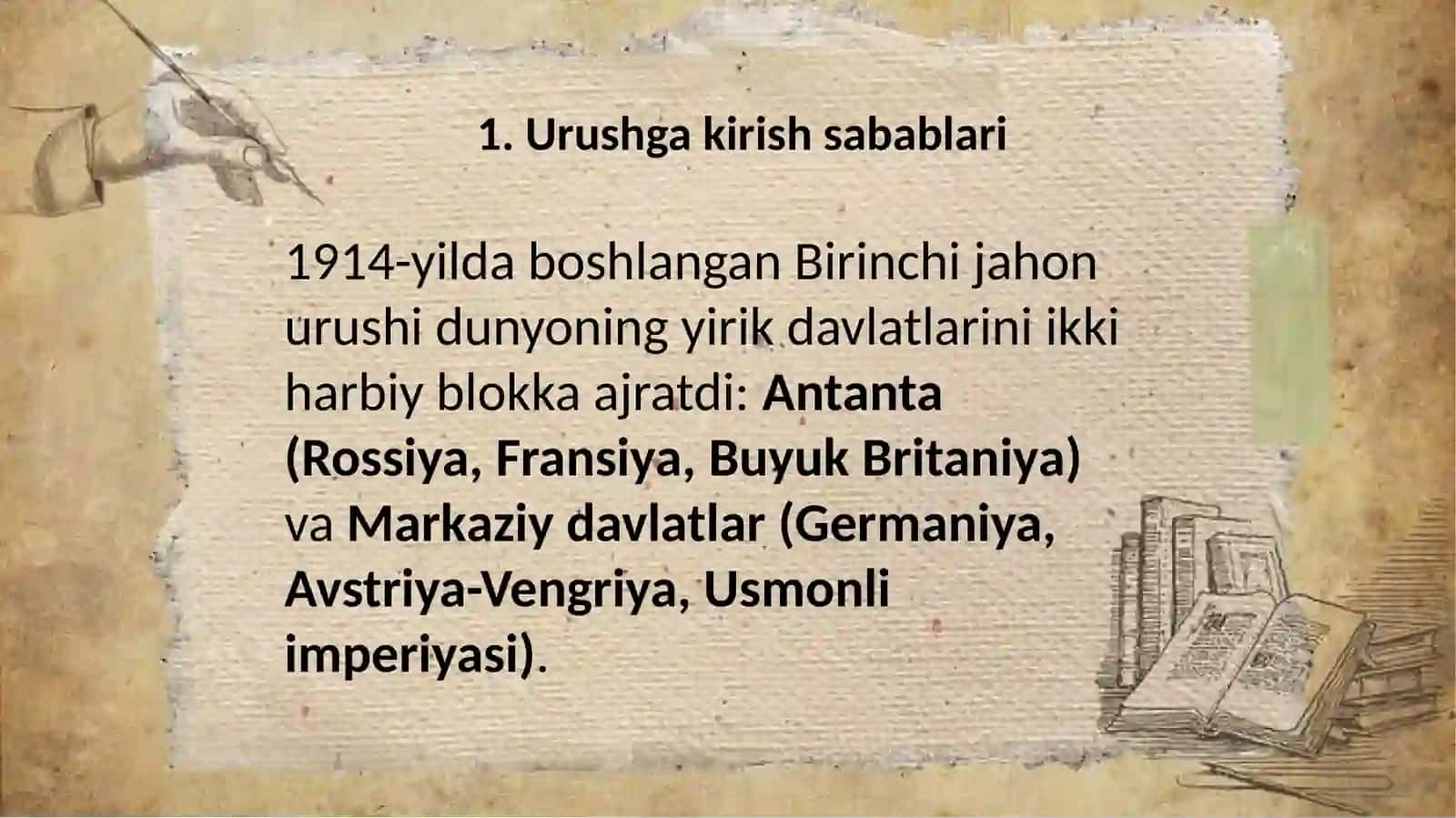 1914 yilda Rossiyaning urushga kirishi va uning oqibatlari 3