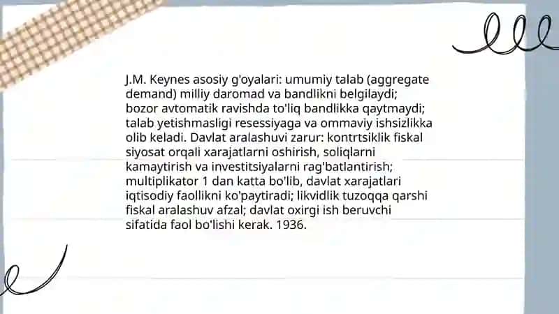 J.M. Keyns talimotida 3