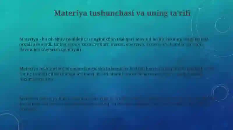 Materiya tushunchasi va uning tashkillashuv darajalari 3
