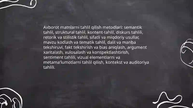 Axborot matnlar bilan ishlash va media madaniyati 3