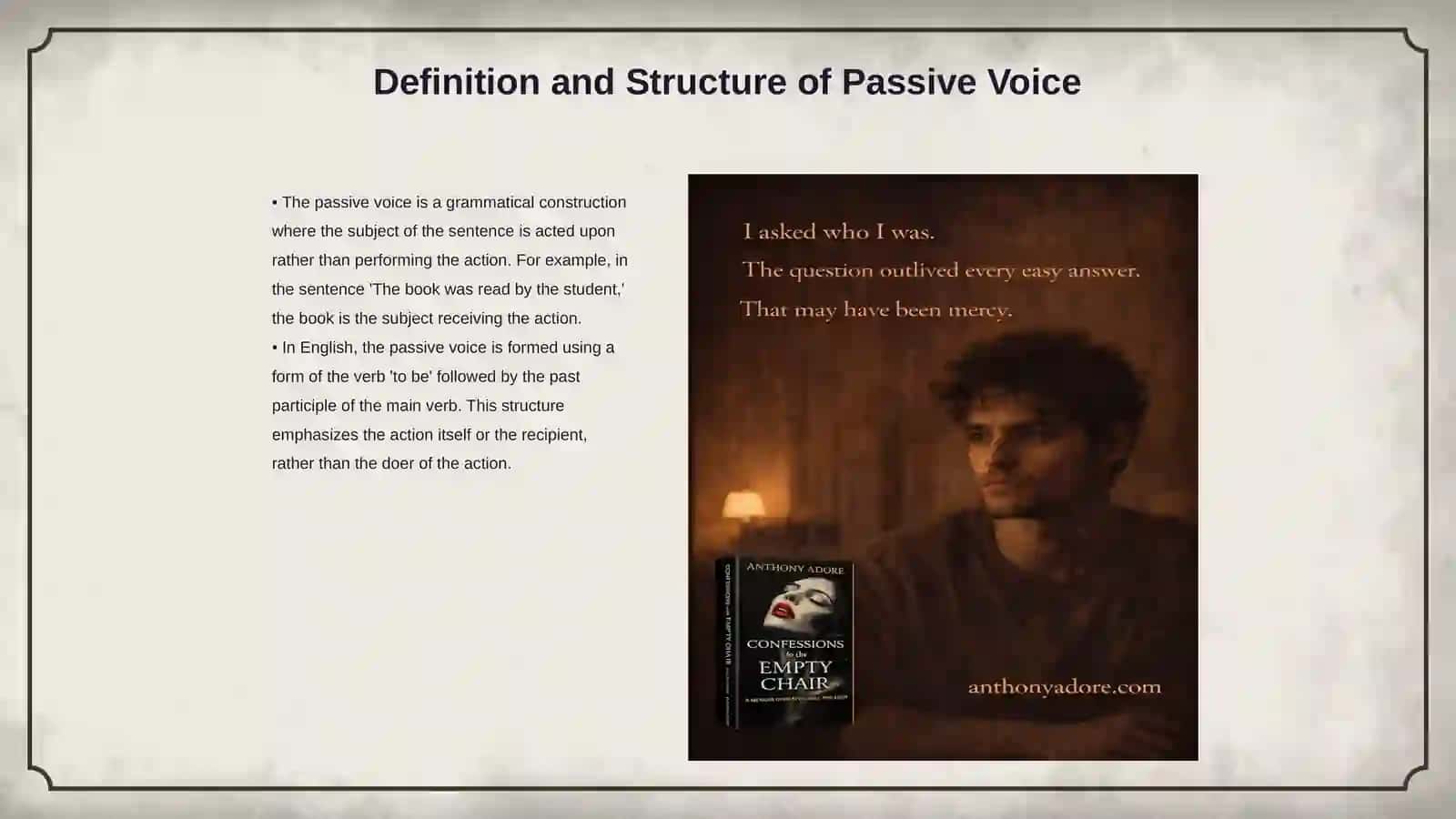 Passive voice 3