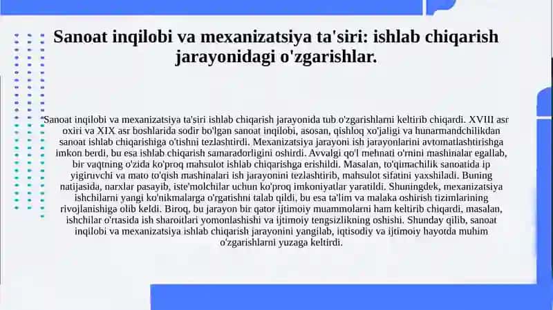 Mashina detallariga kirish tarixi. 3
