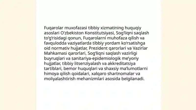 Fuqarolar muxofazasi tibbiy xizmatining tashkiliy tuzilishi 3