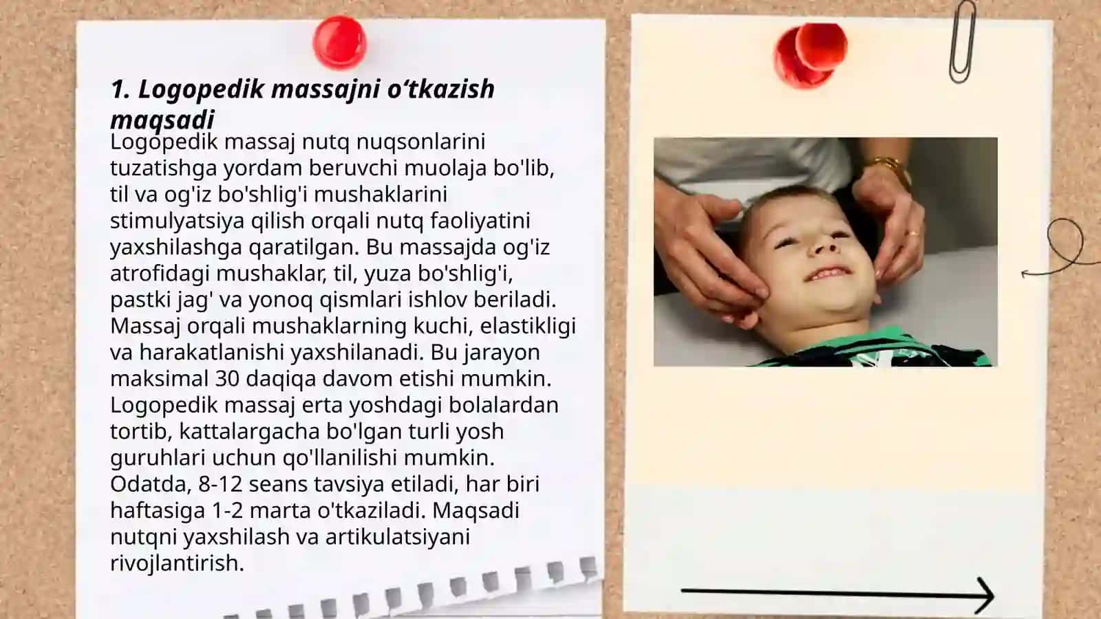 Logopedik massajni oʻtkazish uchun koʻrsatmalar va man etish holatlari 3