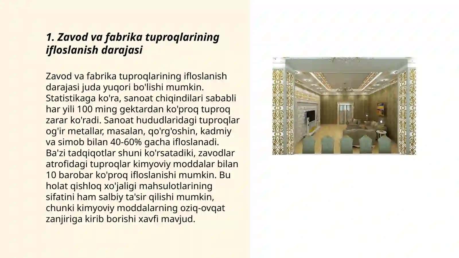 Zavod,fabrika va maishiy korxonalar atrofidagi tuproqlarni o‘rganish 3