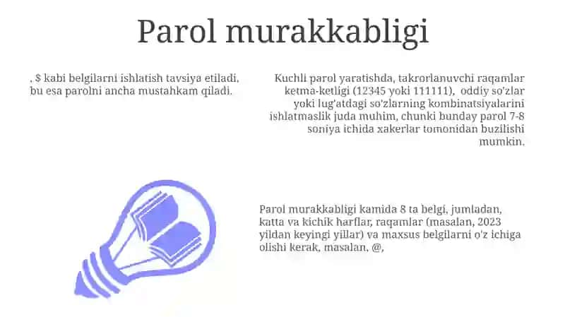 Kuchli parol yaratish bo'yicha qo'llanma 3