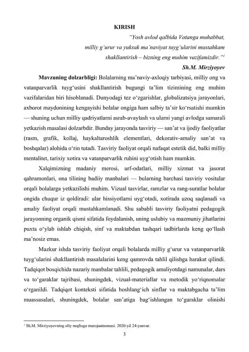 Tasviriy faoliyat orqali bolalarda milliy g‘urur va vatanparvarlik tuyg‘ularini shakllantirish 3