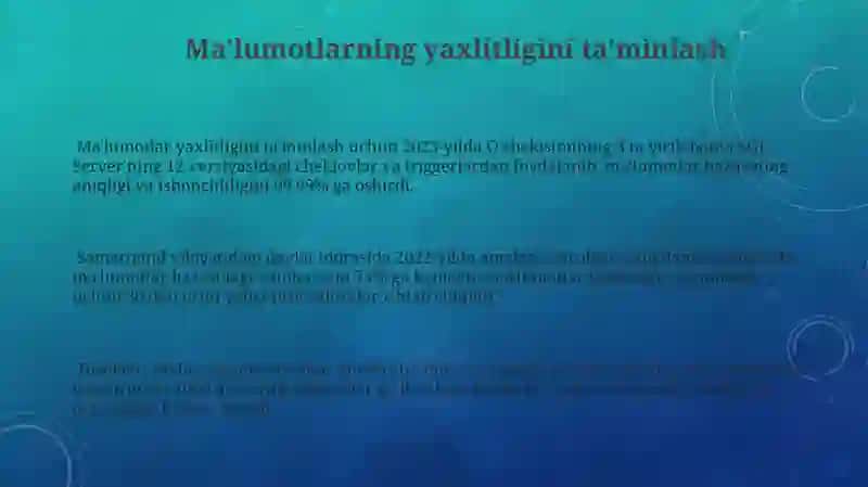 Indekslash va ma'lumotlar bazasini optimallashtirish 3