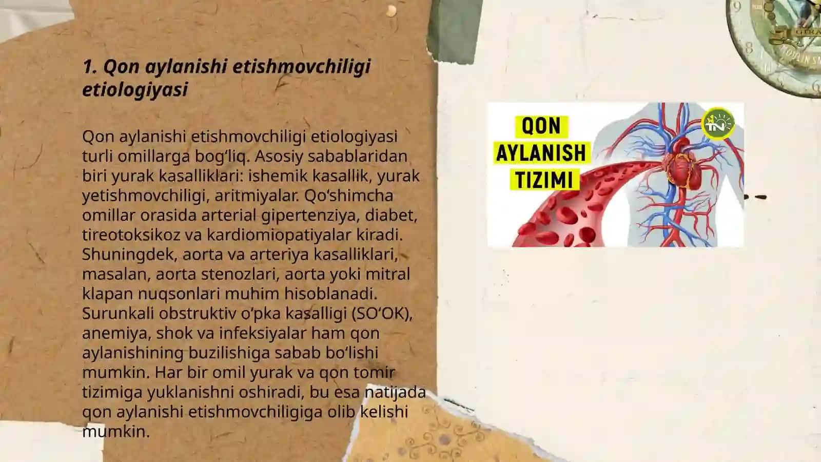 Qon aylanishi etishmovchiligi etiologiyasi 3